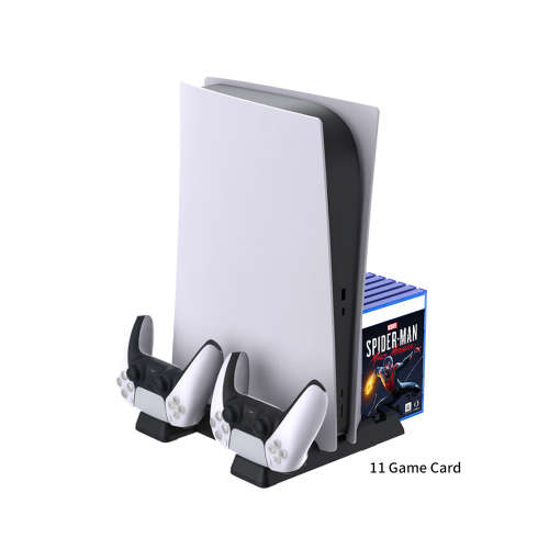Dobe PS5 Multifunctional Cooling Stand + Dual Charging Ports + Game Slots