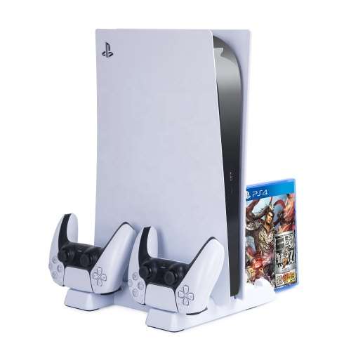 Dobe PS5 Multifunctional Cooling Stand + Dual Charging Ports + Game Slots
