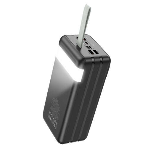 HOCO 60000mAh Fast Charging 22.5W QC3.0 LED Power Bank - Black -J65B