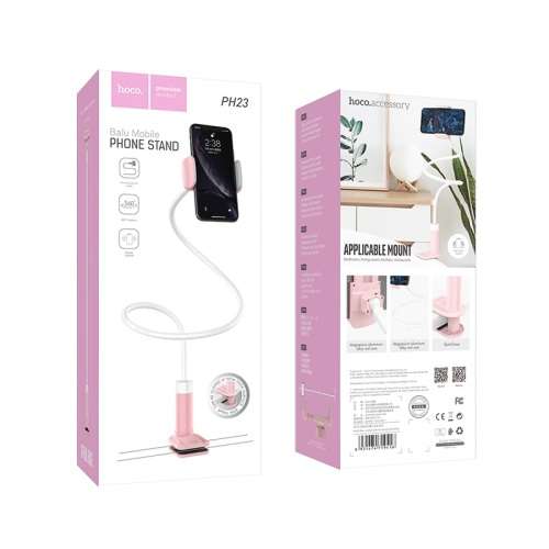 HOCO PH23 Cell Phone Holder Flexible Gooseneck Clamp Mobile Mount Lazy Bracket Stand-