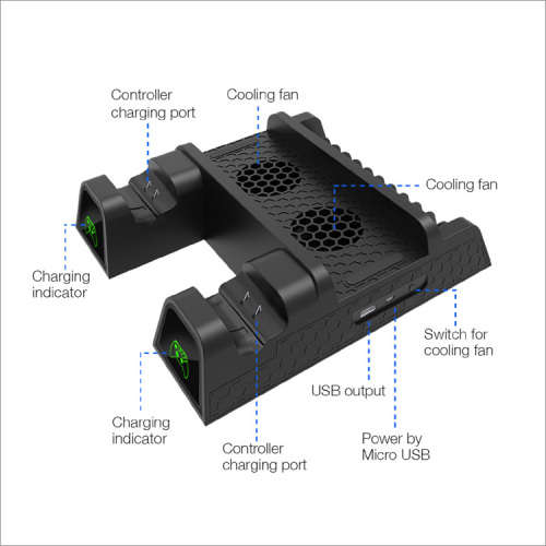 XboxONE Multi-Function Cooling Stand with Game Rack for 15 cases-TYX-1840