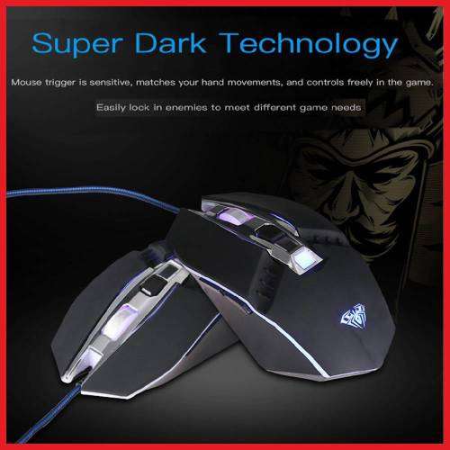 AULA S22 GAMING MOUSE 7 BUTTON PROGRAMMABLE MOUSE WITH LED LIGHT