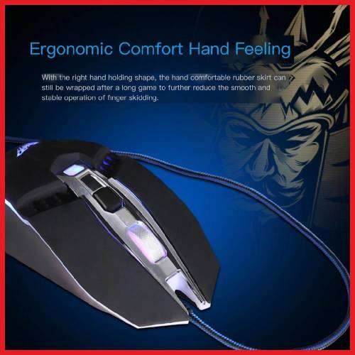 AULA S22 GAMING MOUSE 7 BUTTON PROGRAMMABLE MOUSE WITH LED LIGHT