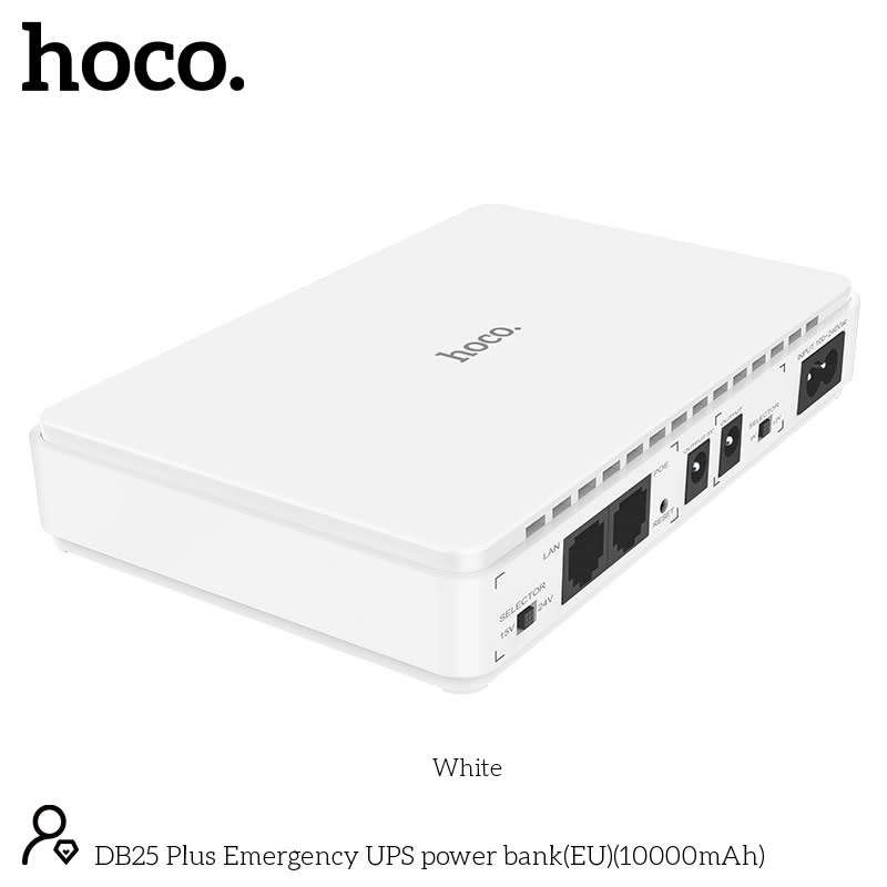 HOCO Smart Mini DC UPS & Powerbank 10000mAh -DB25 Plus
