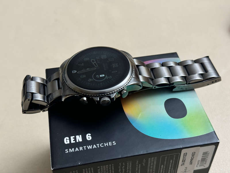 Fossil Men's Gen 6 Smartwatch Smoke Stainless Steel 44mm - FTW4059
