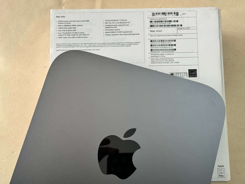 2018 Apple Mac Mini 3.6GHz Quad Core i3 - 128GB SSD - 8GB ram In Box