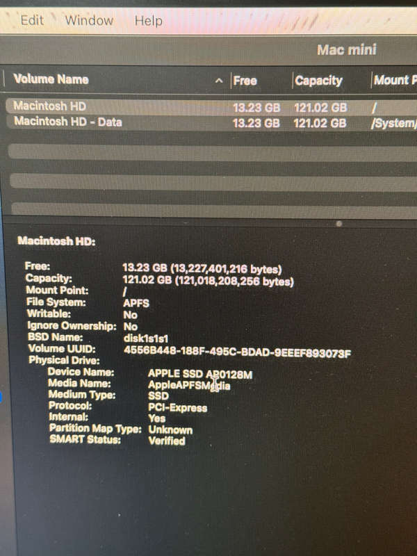 2018 Apple Mac Mini 3.6GHz Quad Core i3 - 128GB SSD - 8GB ram In Box