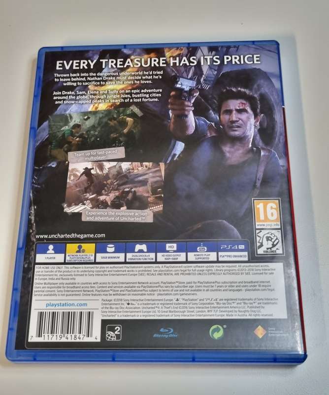 PS4 Game Uncharted 4
