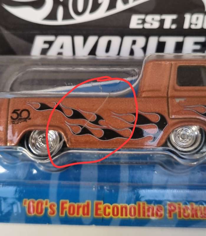 Hot Wheels Premium 60`s Ford Econoline Pickup 50 Anniversary