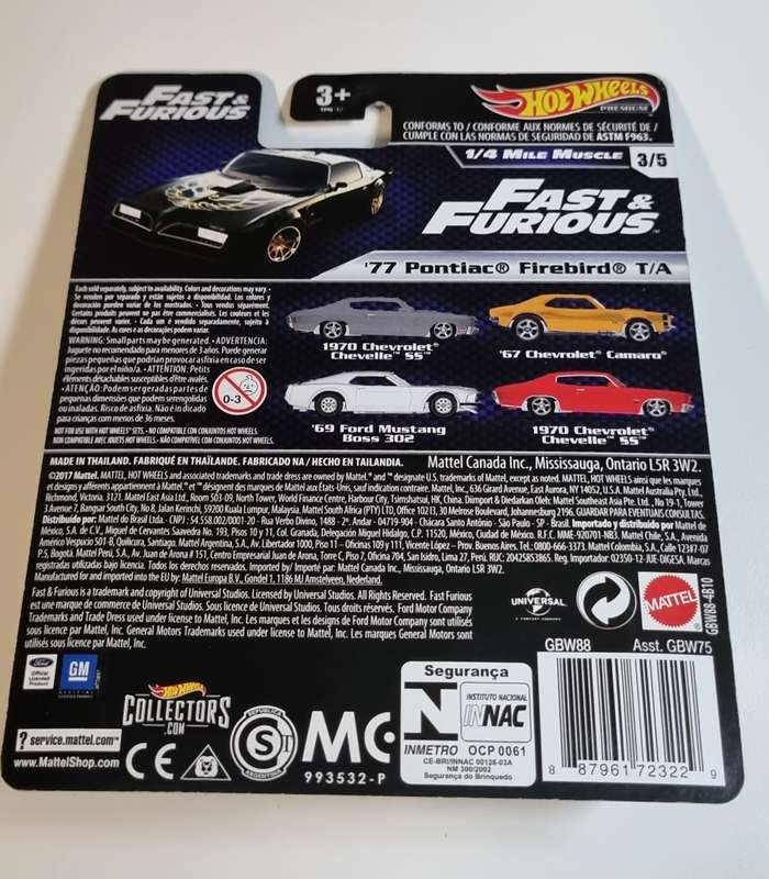 Hot Wheels Premium Fast & Furious 77 Pontiac Firebird T/A