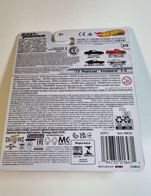 Hot Wheels Premium Fast & Furious 77 Pontiac Firebird T/A