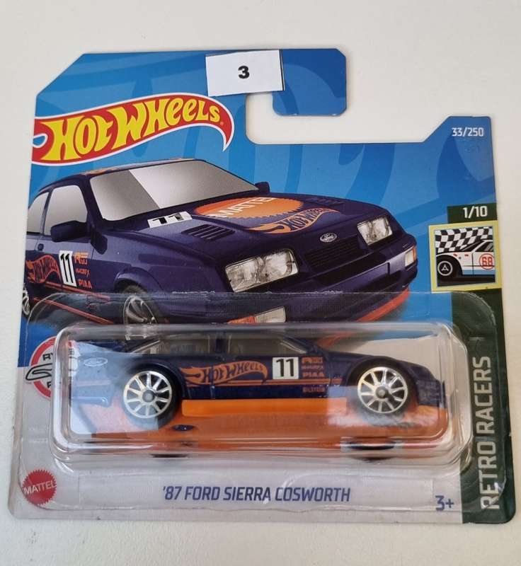 Hot Wheels 87 Ford Sierra Cosworth Blue