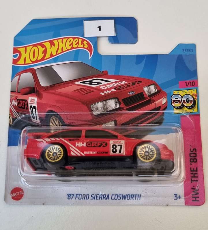 Hot Wheels 87 Ford Sierra Cosworth Red