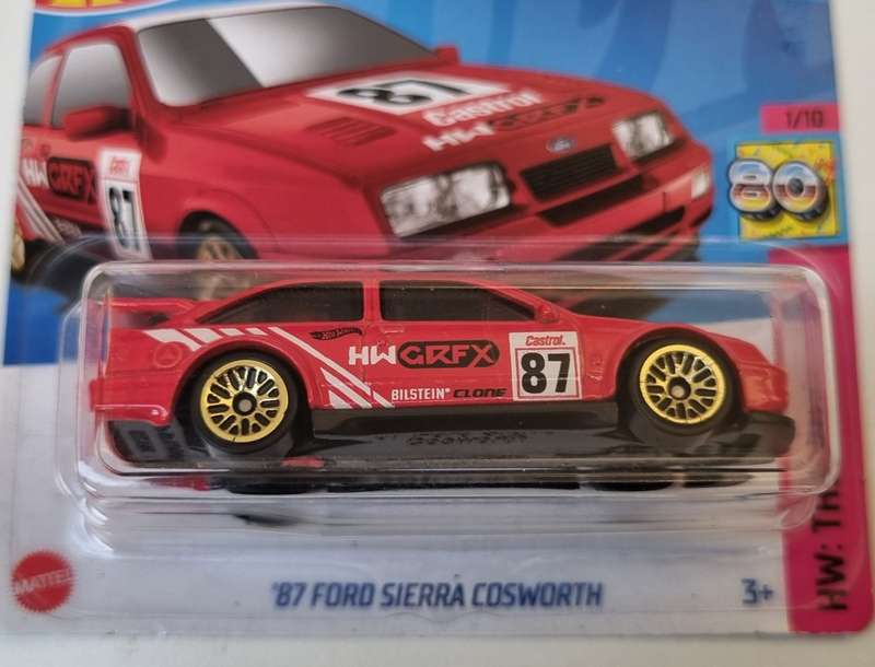 Hot Wheels 87 Ford Sierra Cosworth Red