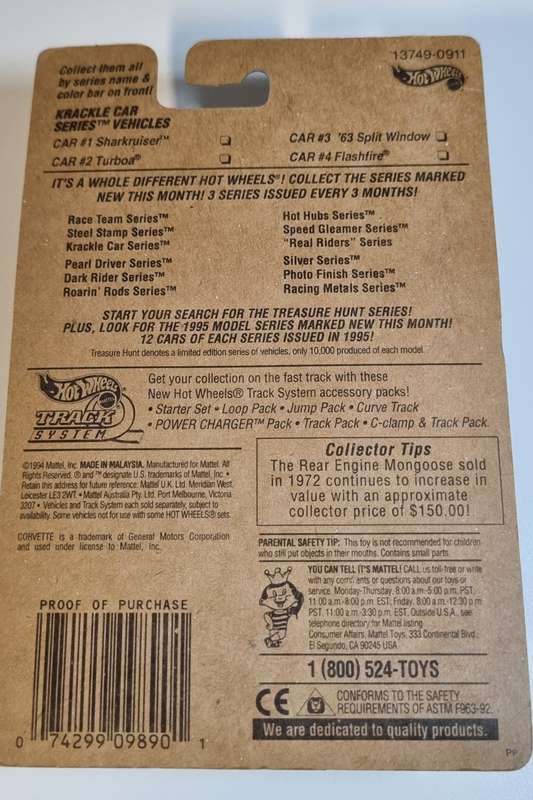 Hot Wheels Twin pack Sharkruiser & 63 Split Window 1994