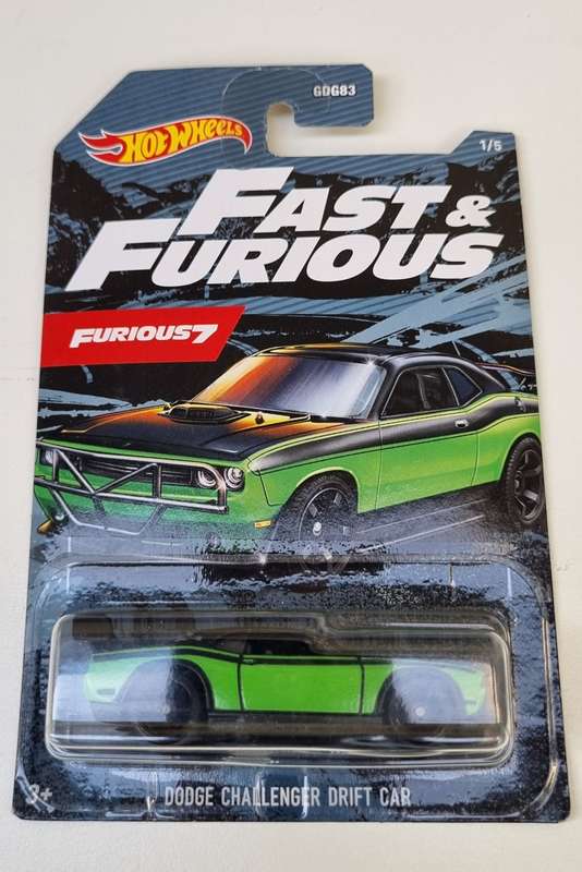 Hot Wheels Fast & Furious Dodge Challenger Drift Car