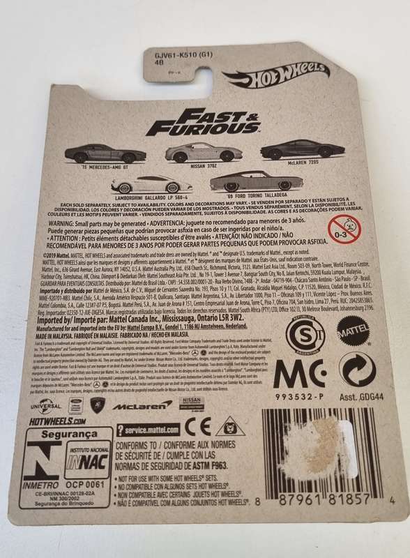 Hot Wheels Fast & Furious 69 Ford Torino Talladega