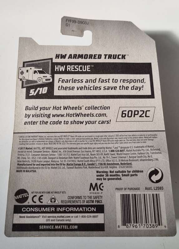 Hot Wheels Armored Truck Treasure Hunt