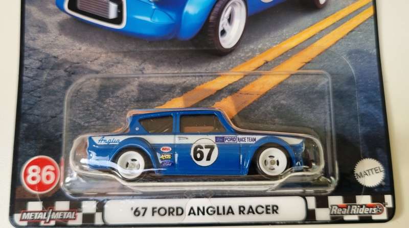 Hot Wheels 67 Ford Anglia Racer Premium