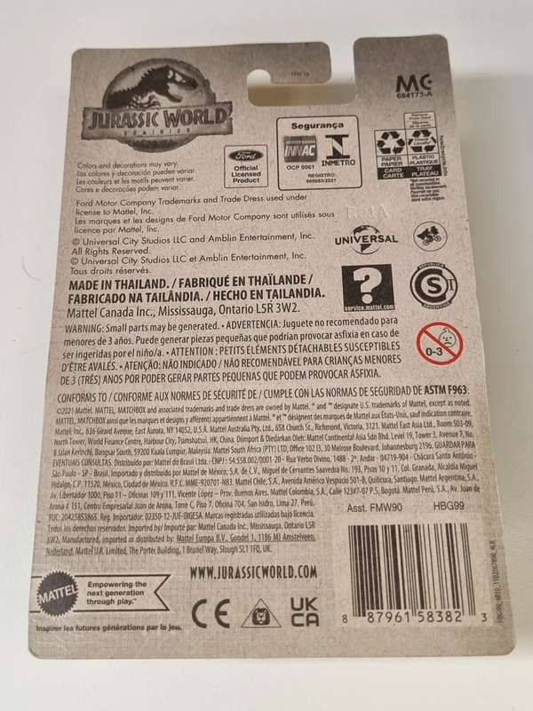 Matchbox 93 Ford Explorer Jurassic World