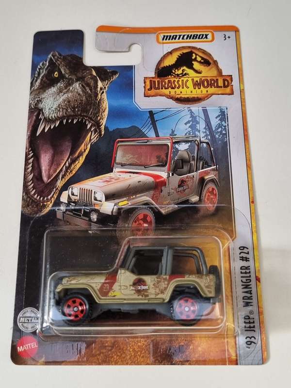 Matchbox 93 Jeep Wrangler Jurassic World
