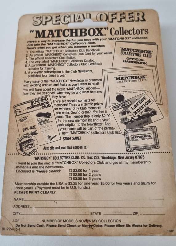 Matchbox Lesney Mobile Crane