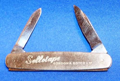 Vintage Rare Thos. Turner Co. pen knife - Made in Sheffield, England - with Sellotape logo