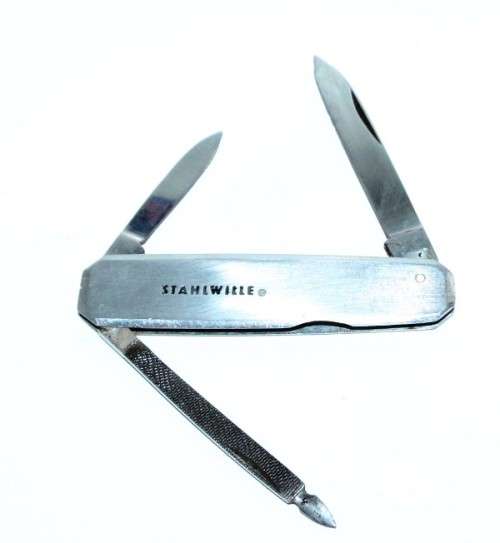 Vintage Solingen Knife - Aug Muller Sohne - Folding Knife INOX Knife with Stahlwille Logo