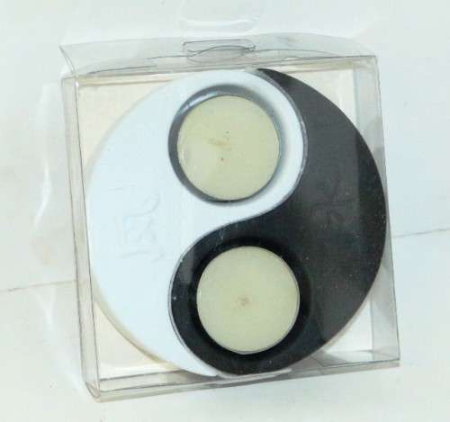 Ying and Yang candle holder + candles