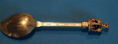 Silver-Plated Crown Teaspoon