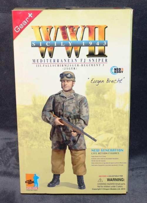 Dragon WWII Jager Eugene Brecht Mediterranean FJ Sniper III Fallschirmjager Regiment 3 Sicily 1943