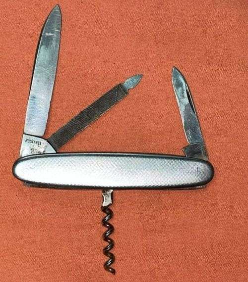 Vintage `W` and `F` Small Pocket Knife with SKF logo