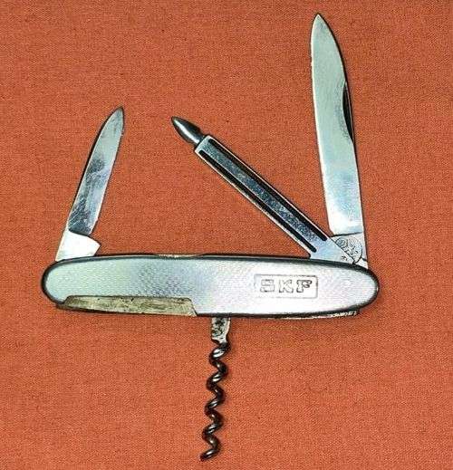 Vintage `W` and `F` Small Pocket Knife with SKF logo