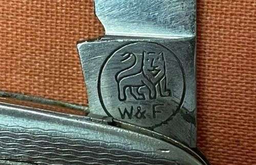 Vintage `W` and `F` Small Pocket Knife with SKF logo