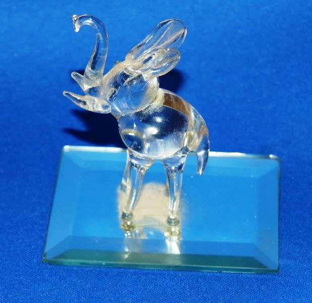 Elephant Glass Ornament