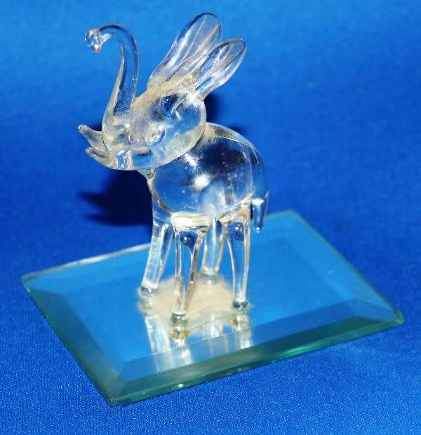 Elephant Glass Ornament