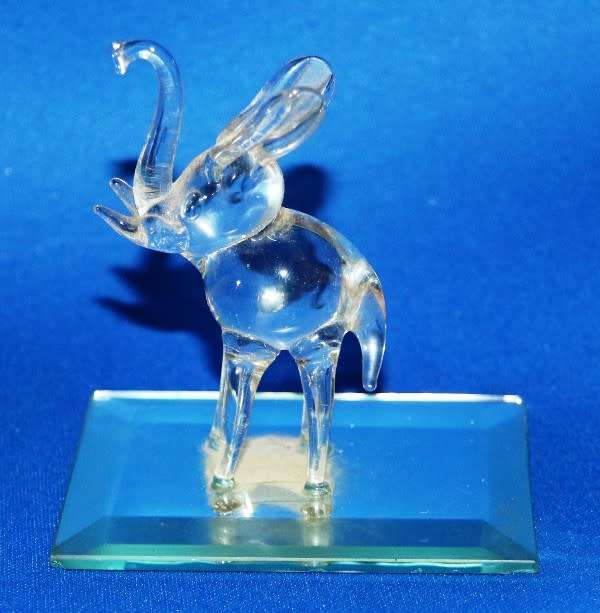 Elephant Glass Ornament