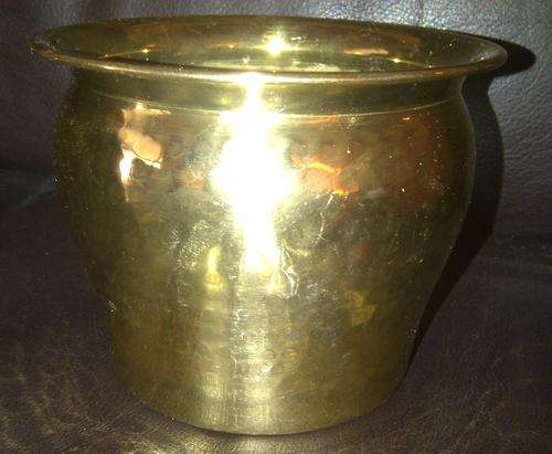 Brass plant pot