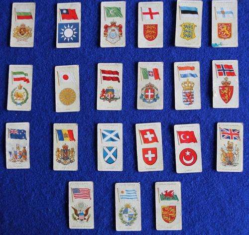 1936 John Player Cigarette Cards - NATIONAL FLAGS & ARMS