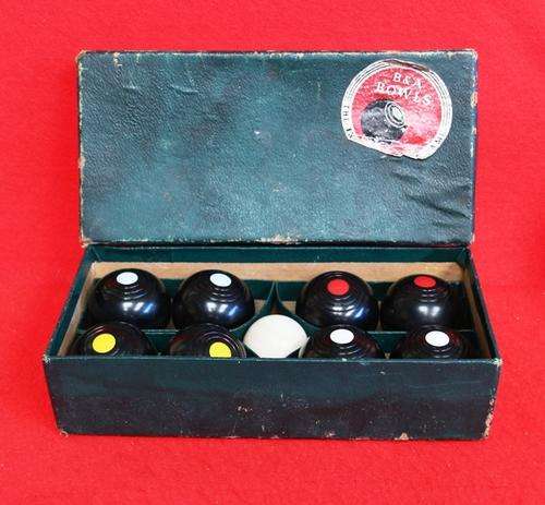 SET OF B&A CARPET BOWLS IN ORIGINAL BOX>>> MADE IN ENGLAND