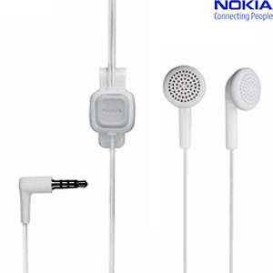 Nokia White Stereo Headset WH-102 3.5mm AV Connector