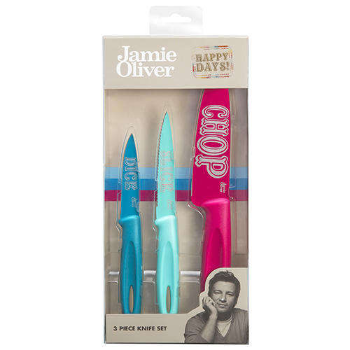 Jamie Oliver "Happy Days!" 3 Piece Kitchen Knife Set