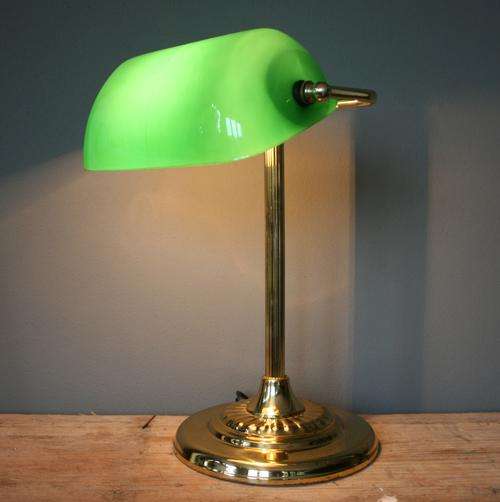Retro Style Bankers' Lamp