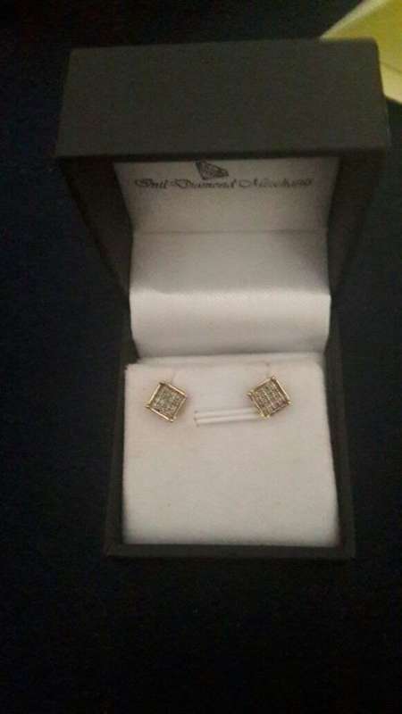 Diamond Cluster Earrings