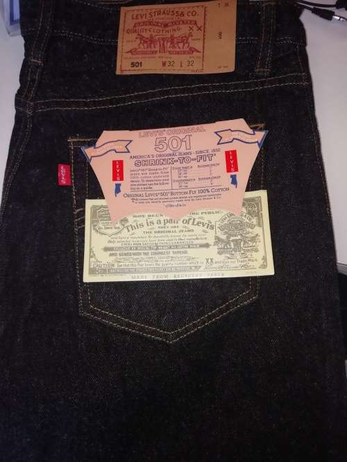Brand New Original Levis 501 Fluff