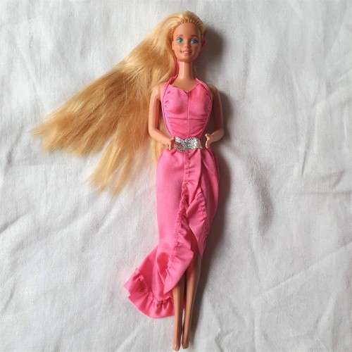 Vintage 1980s Twirly Curls Barbie Doll (Philippines 1982) - Good Used Condition