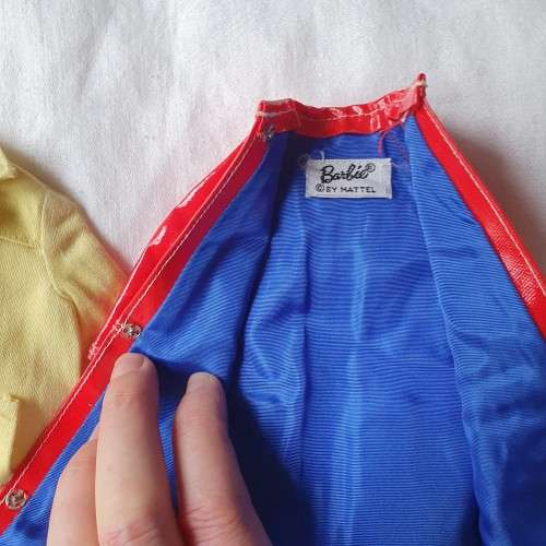 Lot of 2 vintage 1960s Barbie Raincoats (Stormy Weather 1964-1965 and Fashion Shiner 1967-1968)