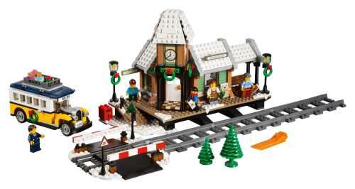 Lego Winter Village Train Station Christmas 2017 Set - Like new, complete without original box