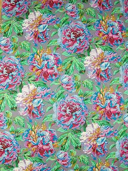 Philip Jacobs Quilting Fabric (PJ15 Blowsey in taupe) 0.5 yard - Rare OOP