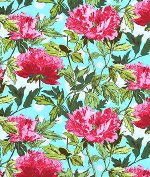 Amy Butler Soul Blossoms Quilting Fabric (Twilight Peony in pink) 1 yard - Rare OOP